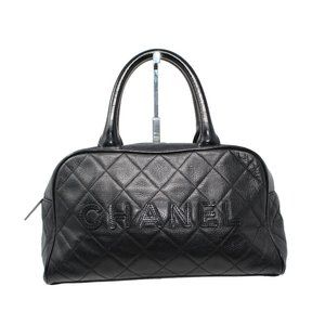Chanel Matelasse Mini Boston Lambskin Black